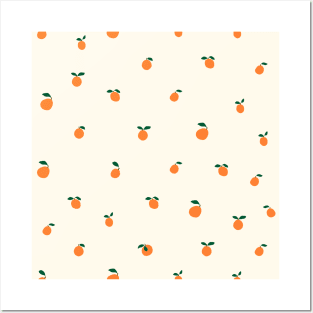 Oranges Fun pattern Posters and Art